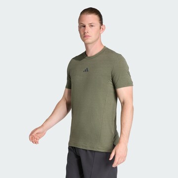 ADIDAS PERFORMANCE Regular Workout Pants 'Designed For Training' in Green: front
