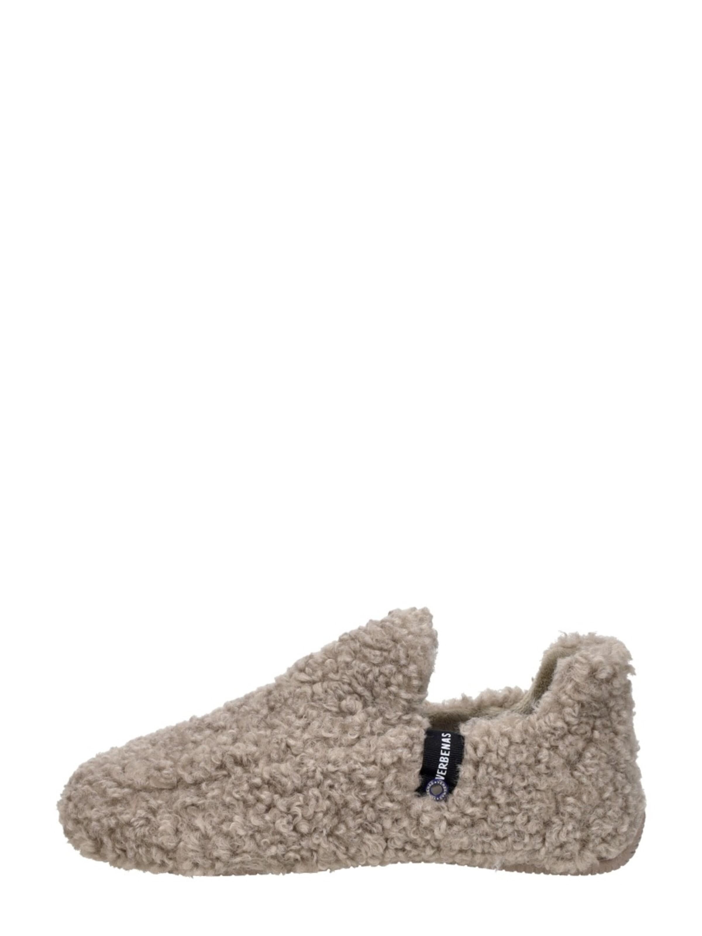 VERBENAS Huisschoenen 'Yuk Curly' in Grijs: voorkant