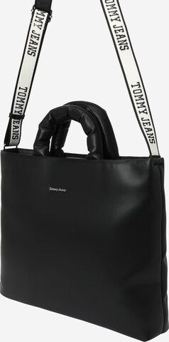 Tommy Jeans Nákupní taška – černá: přední strana