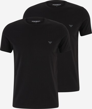 Emporio Armani Undershirt in Black: front