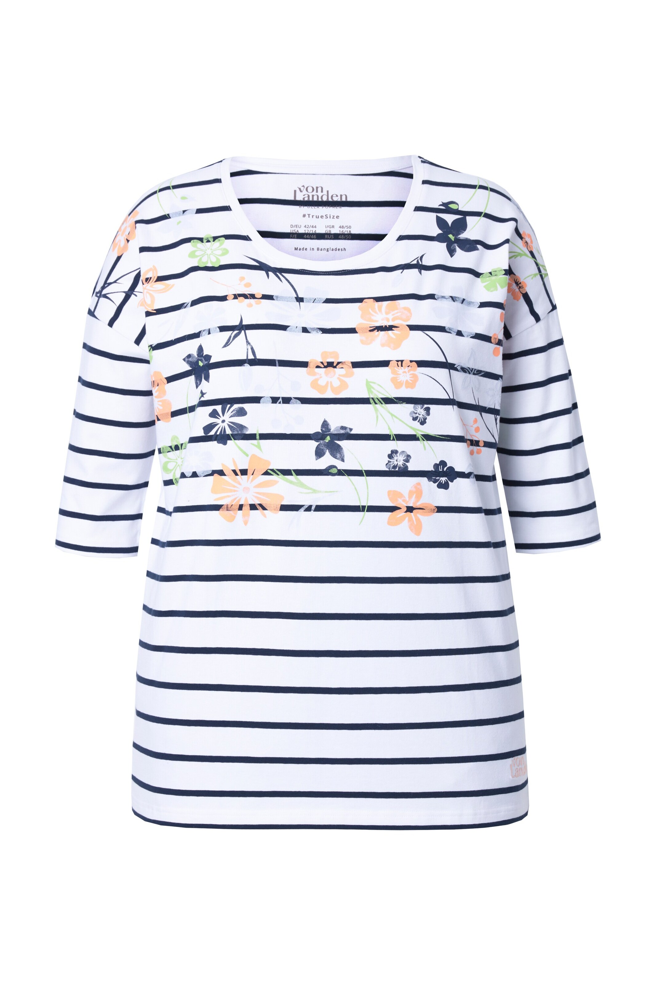 Ulla Popken Shirt in Weiß: Vorderseite