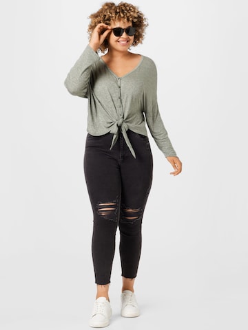 ABOUT YOU Curvy Shirt 'Jaden' in Green