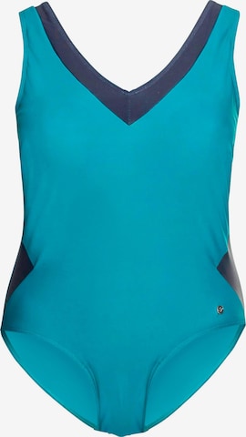 SHEEGO Bustier Badeanzug in Blau: predná strana