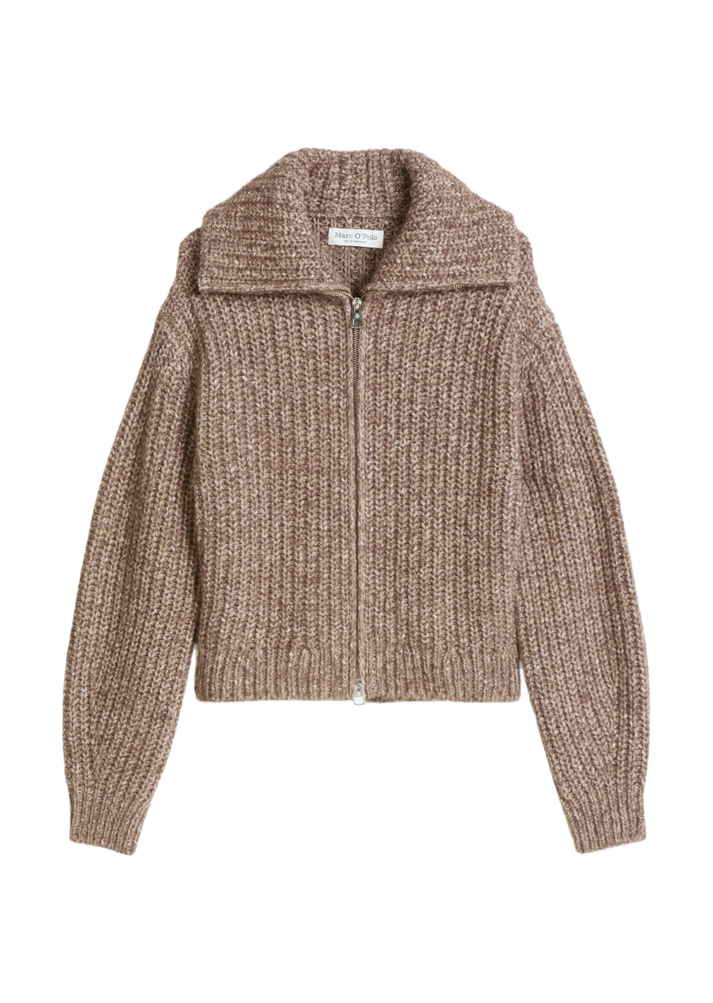 Marc O'Polo Gebreid vest in Bruin: voorkant