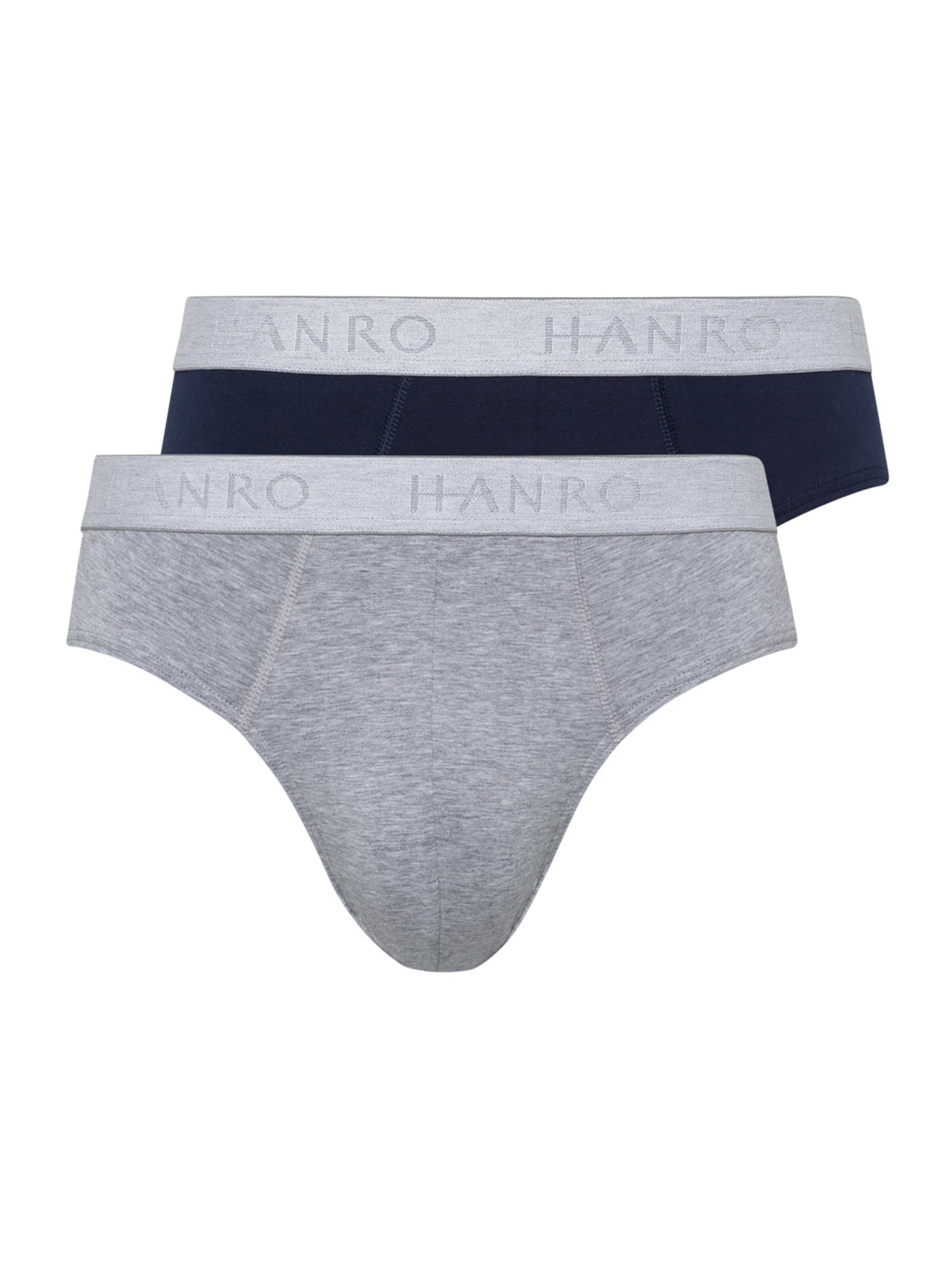 Hanro Slip 'Essentials' in blau / graumeliert, Produktansicht