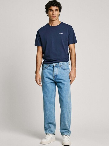 Pepe Jeans T-Shirt 'Contrast Connor' in Blau