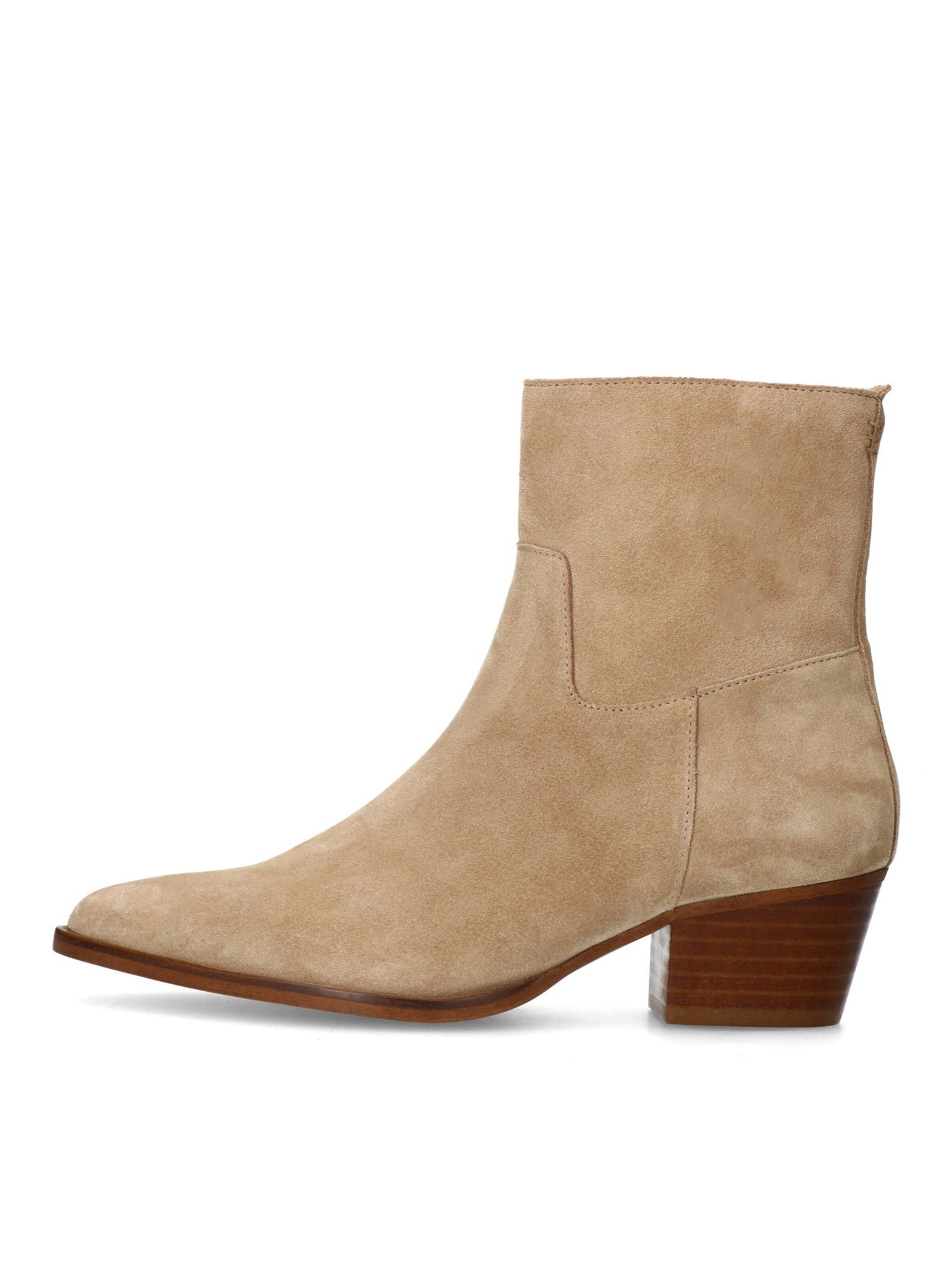 MANFIELD Ankle Boots in Beige