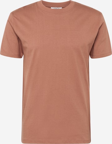 T-Shirt 'Aarhus' minimum en marron : devant