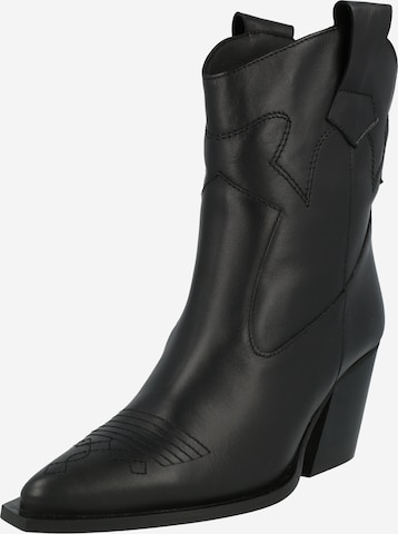 FRIDA by SCHOTT & BRINCK - Botas pelo tornozelo 'Actonia' em preto: frente