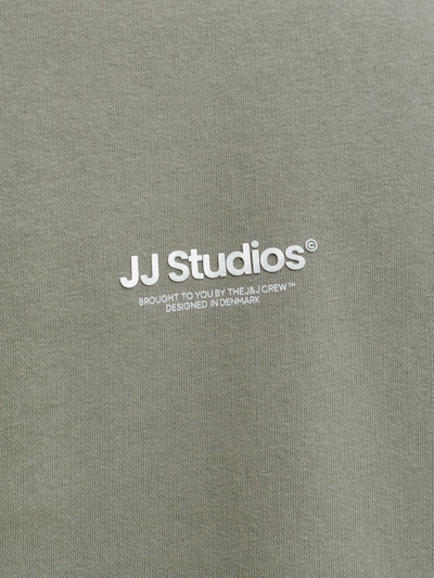 JACK & JONES Sweat-shirt 'JJEBradley' en greige / noir / blanc, Vue avec produit