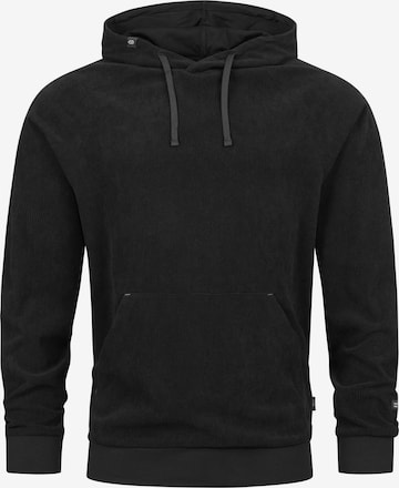 INDICODE JEANS Sweatshirt 'Nemoto' in Zwart: voorkant