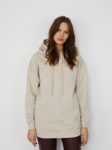 Sweat-shirt 'Mia' LeGer by Lena Gercke en beige : devant