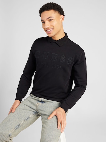 GUESS Sweatshirt 'BEAU' in Black