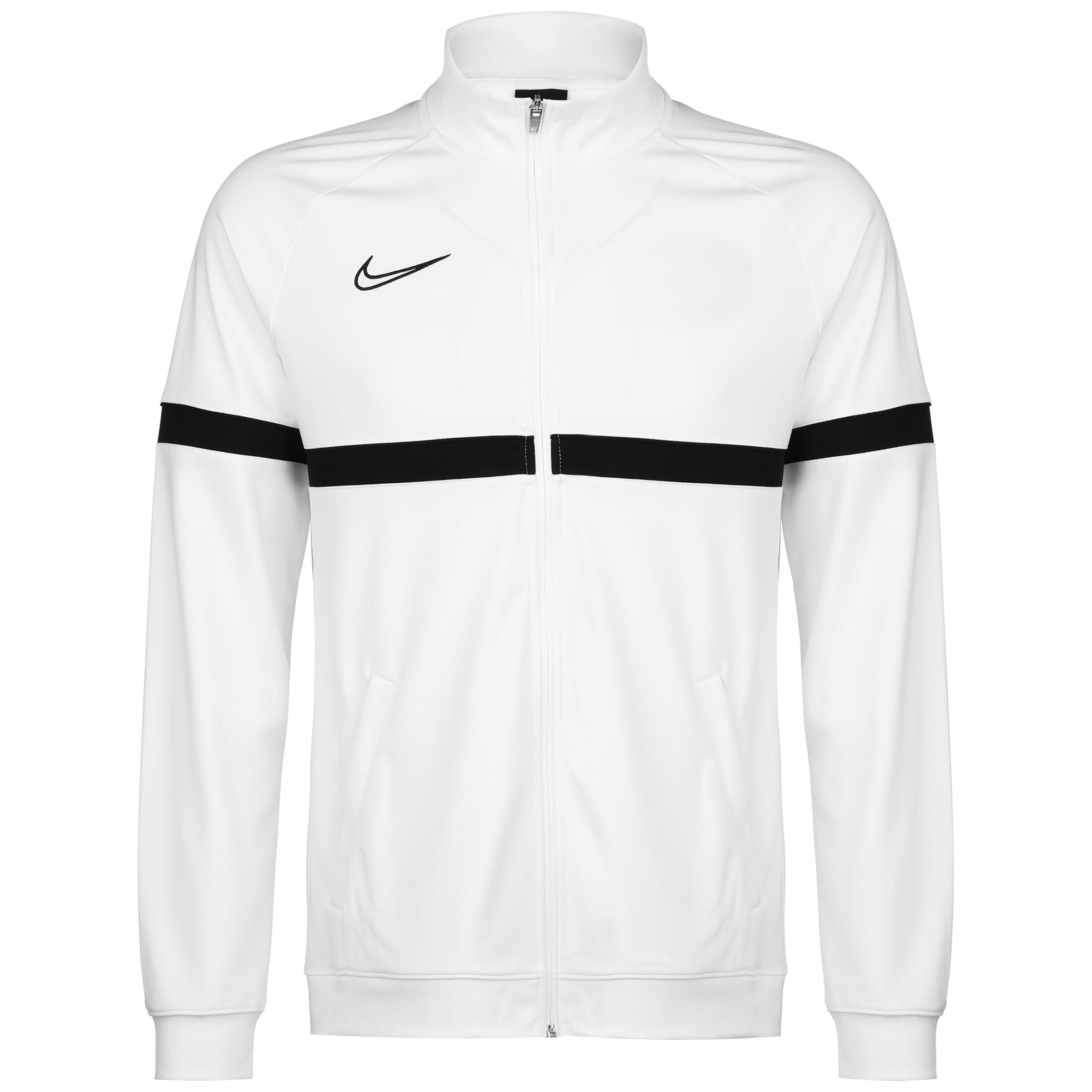 NIKE Trainingsjacke 'Academy 21' in Weiß: Vorderseite