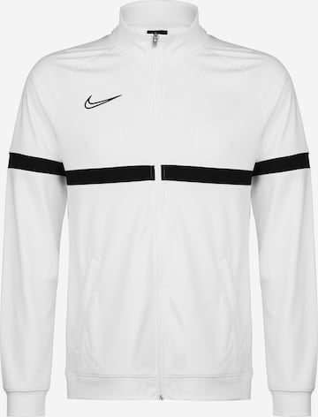 NIKE Sportjacke 'Academy' in Weiß: Vorderseite
