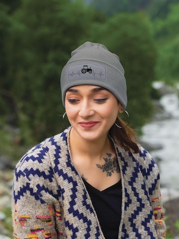 Youth Designz Beanie 'Heartbeat Traktor' in Grey