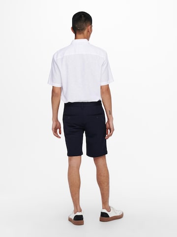 Only & Sons Normální Chino kalhoty 'Mark' – modrá