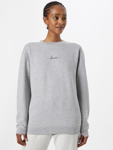 BENCH Sweatshirt 'OLIVIA 2' in Grijs: voorkant