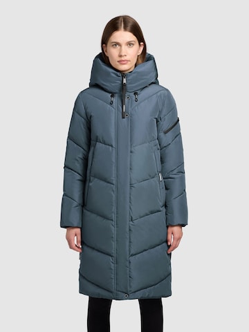 khujo Зимно палто 'Jange' в синьо: отпред