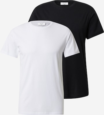 DAN FOX APPAREL Футболка 'Piet' в Черный: спереди