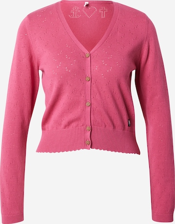 Blutsgeschwister Knit cardigan 'Save the World' in Pink: front