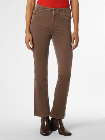 Marie Lund Boot cut Pants ' ' in Brown: front