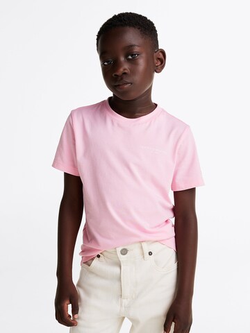 T-Shirt TOMMY HILFIGER en rose : devant