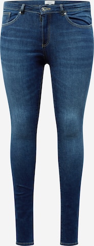 ONLY Curve Skinny Jeans 'CORAL' in Blauw: voorkant