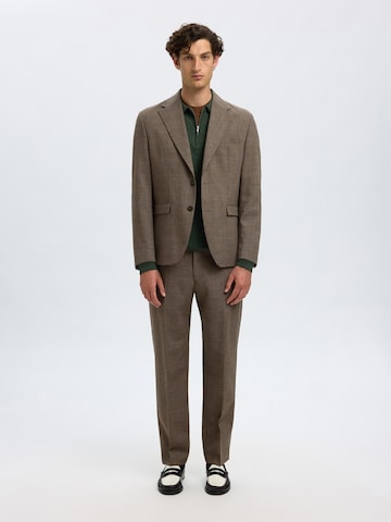 Regular fit Giacca da completo di SELECTED in marrone