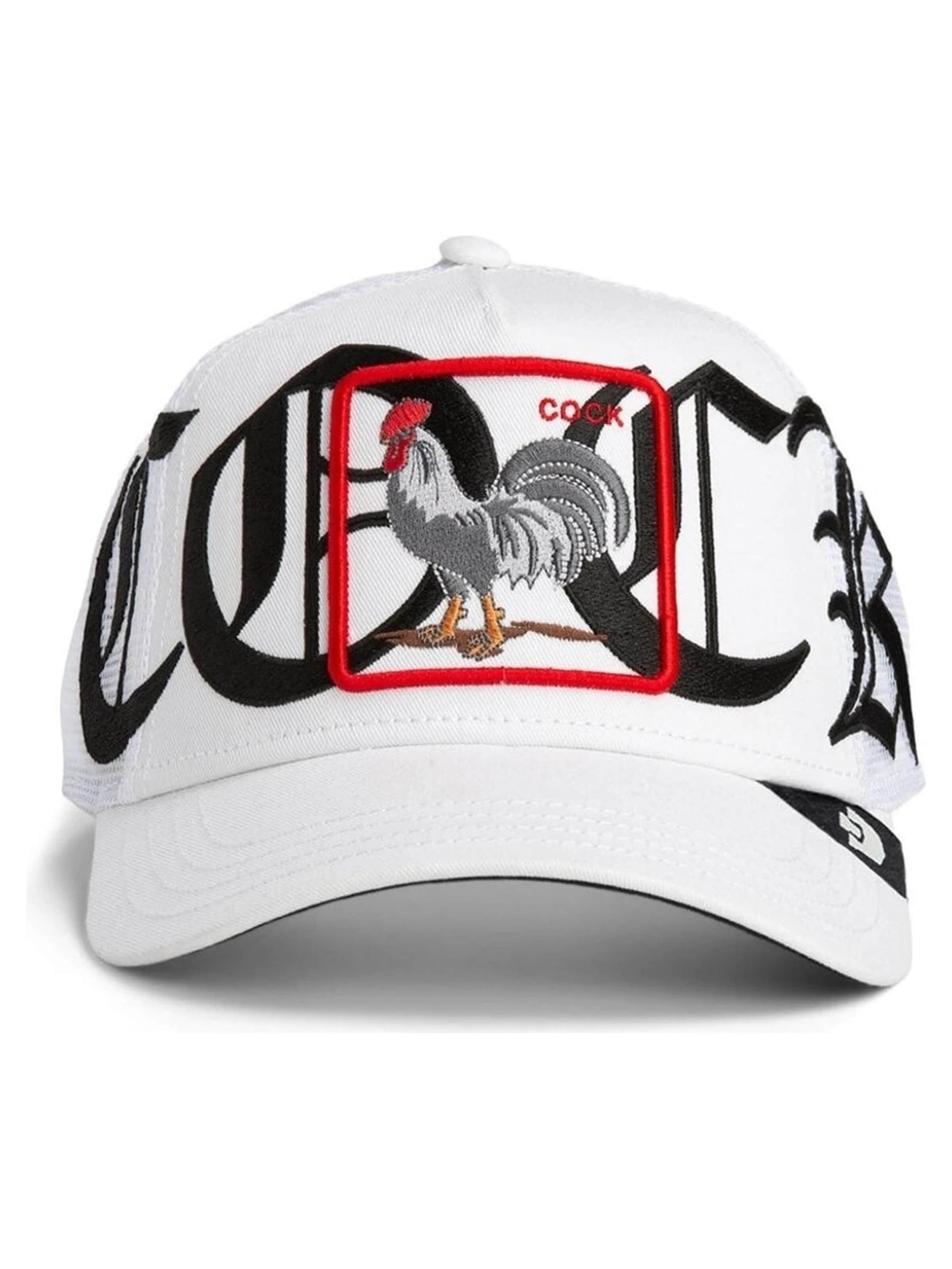 GOORIN Bros. Pet 'Gorra goorin bros blanca gallo old english cock trucker cap' in Wit