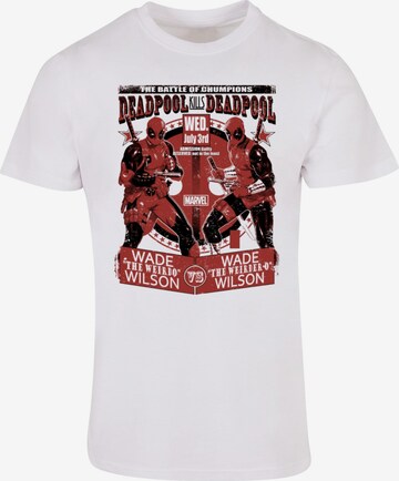 ABSOLUTE CULT Shirt 'Deadpool - Deadpool Vs Deadpool' in White: front