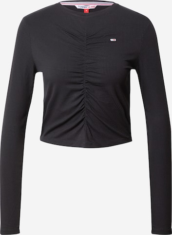 Tommy Jeans Shirt in Black: front