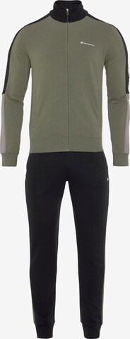 Champion Authentic Athletic Apparel Tracksuit in Green: front