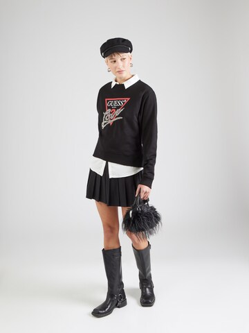 Felpa 'CN LOVE TRIANGLE SWEATSHIRT' di GUESS in nero