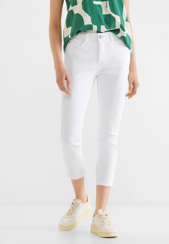 STREET ONE Slim fit Jeans 'York' in White: front