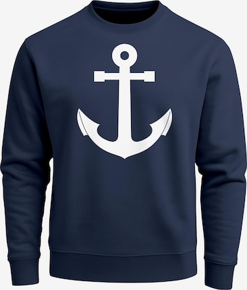 Neverless Sweatshirt 'Anker V2' in Blau: Vorderseite