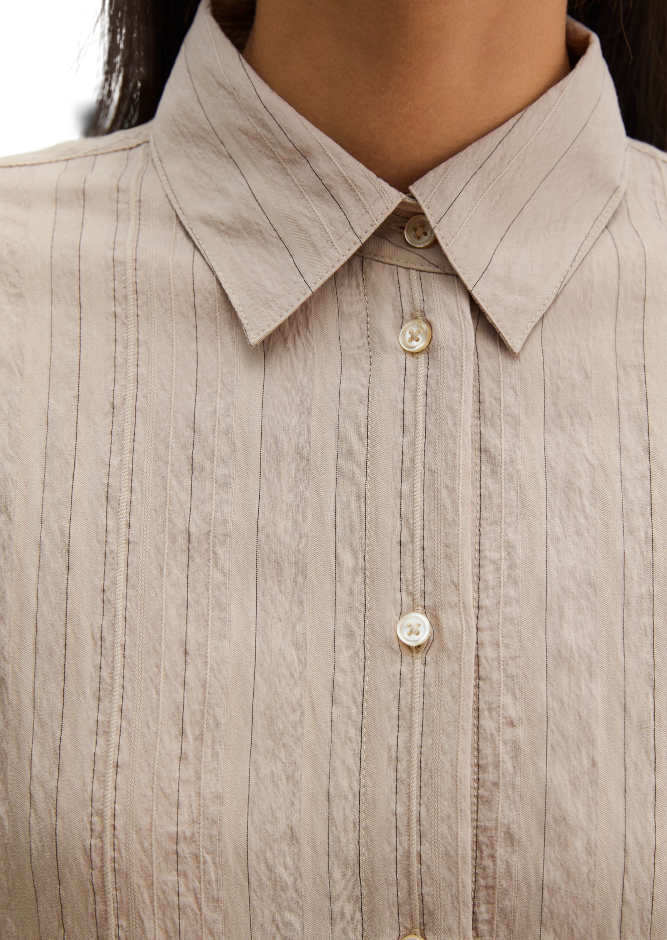Marc O'Polo Blouse in Beige: front