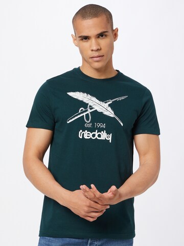 T-Shirt Iriedaily en vert : devant