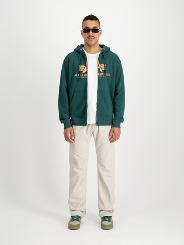 ALPHA INDUSTRIES Sweat jacket in Green