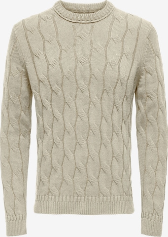 Only & Sons Pullover 'Philip' in Grau: predná strana