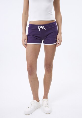 Felix Hardy Regular Trousers in Purple: front