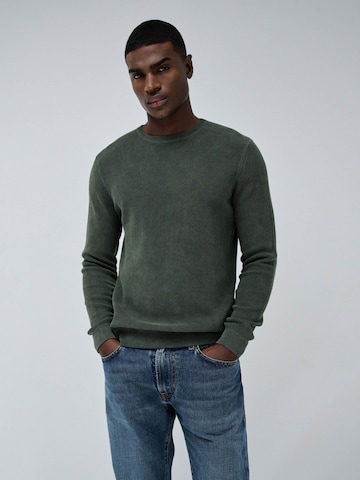 Salsa Jeans Trui in Groen: voorkant