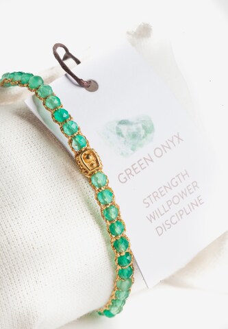 Samapura Jewelry Armband 'Onyx' in Groen