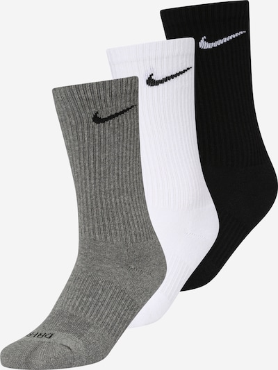 Kojinės 'Everyday' iš Nike Sportswear, spalva – tamsiai pilka / juoda / balta, Prekių apžvalga