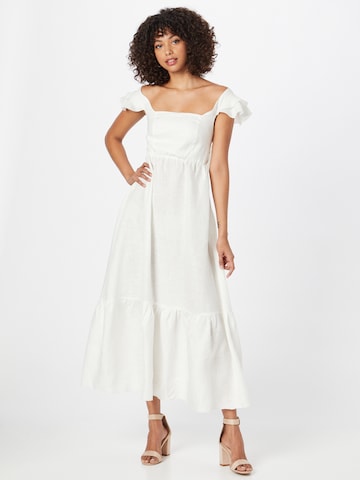 KAN Cocktail Dress 'ORCHID' in White: front