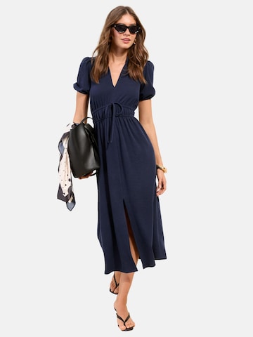 Friends Like These - Vestidos camiseiros em azul: frente