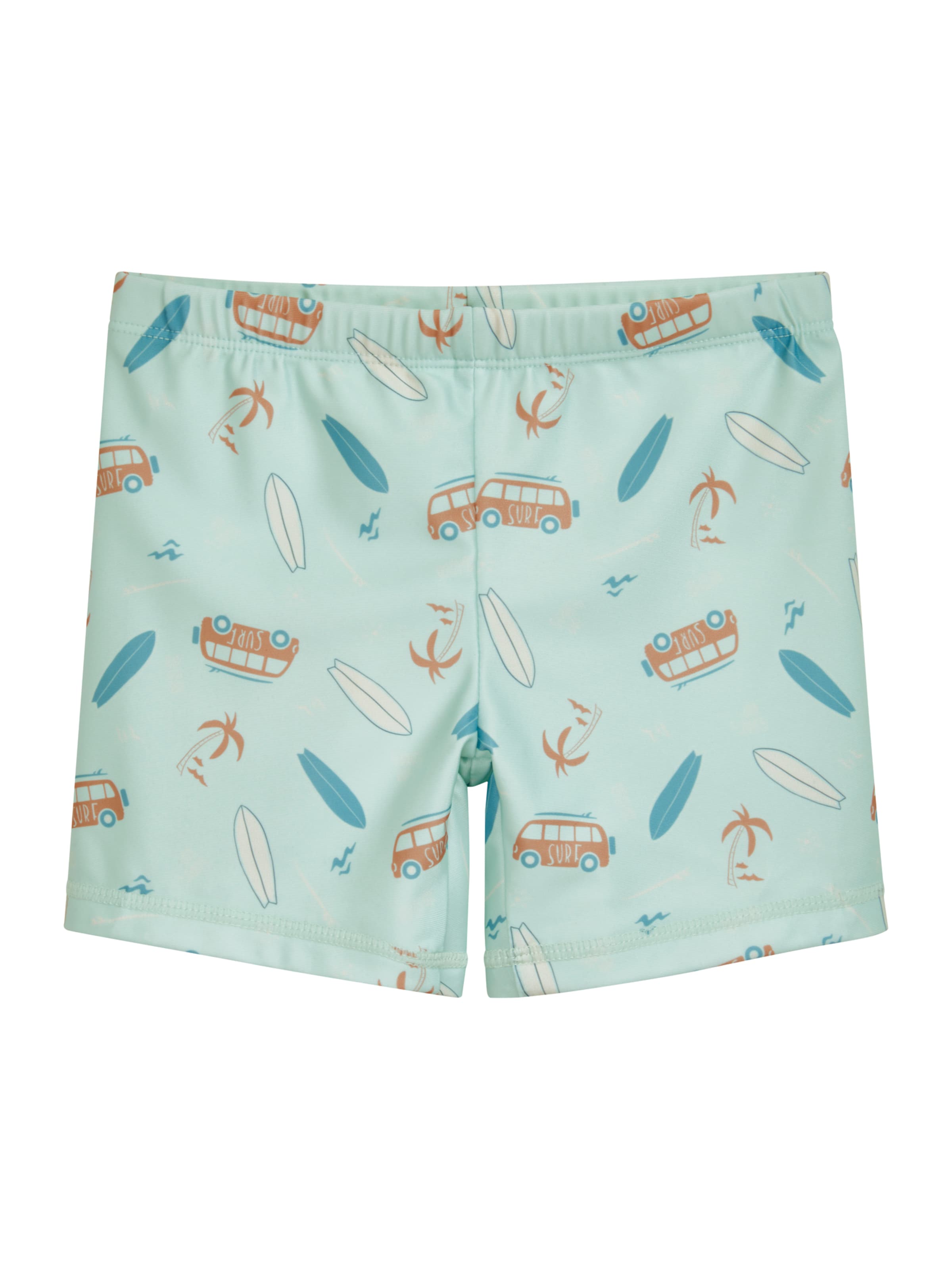 PLAYSHOES Szorty kąpielowe w kolorze zielony: przód