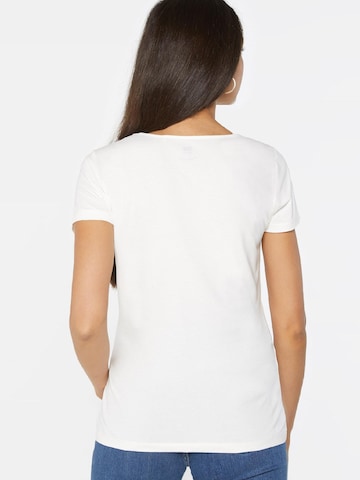 T-shirt WE Fashion en blanc