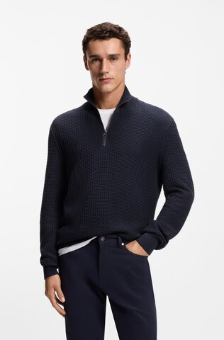 BOSS Sweater 'Ulicio' in Blue: front