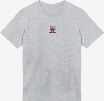 T-Shirt 'Mood Stickerei' F4NT4STIC en gris : devant